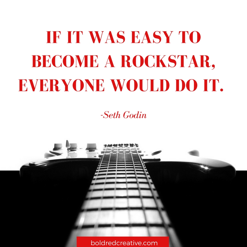 Rockstar Quote by Seth Godin - Bold Red Creative